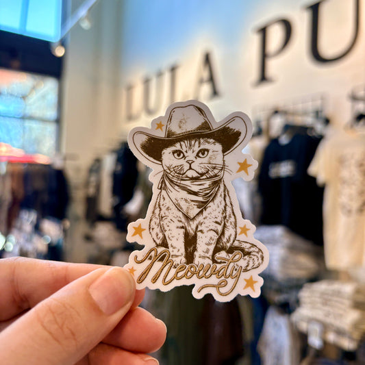 Meowdy Sticker