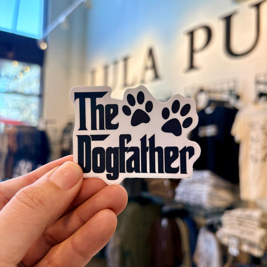 The dogfather sticker